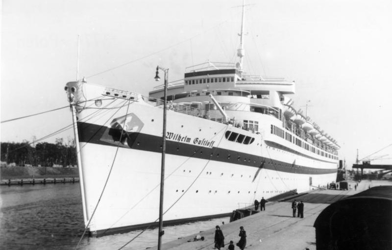 Loď Wilhelm Gustloff v prístave Gdaňsk